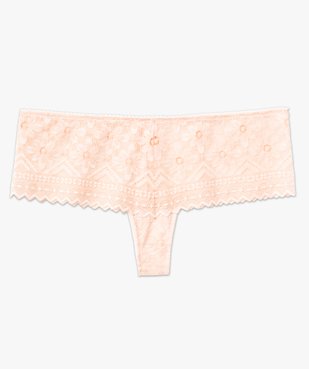 Shorty en dentelle fleurie transparente femme vue4 - GEMO(HOMWR FEM) - GEMO