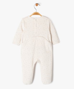 Pyjama en velours à motifs pailletés bébé vue5 - GEMO(BB COUCHE) - GEMO