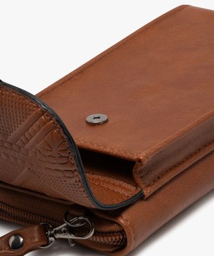 Pochette porte-feuille avec bandoulière amovible femme vue4 - GEMO (ACCESS) - GEMO