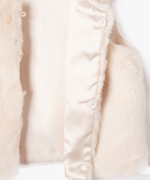 Gilet sans manches en maille peluche fille vue2 - GEMO (ENFANT) - GEMO