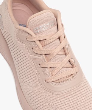 Baskets femme unies en mesh et à rainures - Skechers vue6 - SKECHERS - GEMO