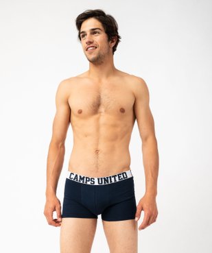 Boxer en coton stretch unis homme (lot de 2) - Camps United vue1 - CAMPS GEMO FOR GOOD - GEMO