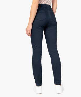 Pantalon femme coupe slim en toile extensible vue3 - GEMO(FEMME PAP) - GEMO