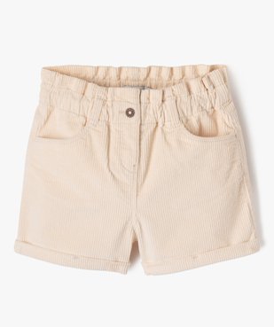 Short en velours côtelé fille vue1 - GEMO (ENFANT) - GEMO