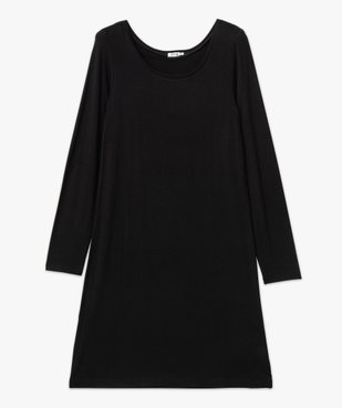 Chemise de nuit à manches longues femme vue4 - GEMO 4G FEMME - GEMO