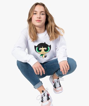 Sweat fille molletonné imprimé - Les Supers Nanas vue1 - POWERPUFF GIRLS - GEMO