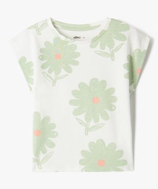 Tee-shirt sans manches loose à large motif fille vue1 - GEMO (ENFANT) - GEMO