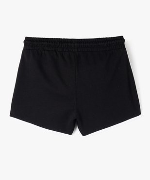 Short en maille avec biais contrastants fille vue3 - GEMO 4G FILLE - GEMO