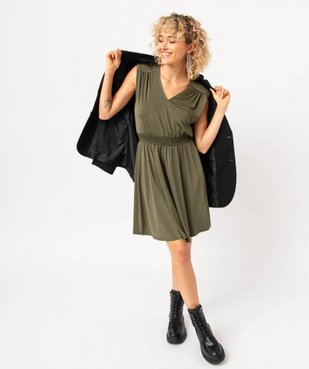 Robe en maille sans manches avec épaulettes femme vue5 - GEMO(FEMME PAP) - GEMO