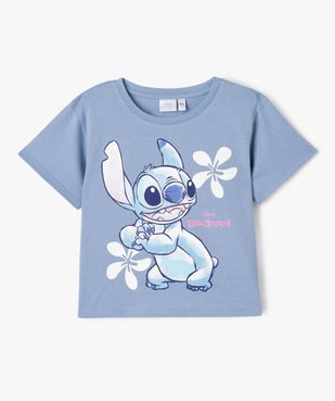 Tee-shirt manches courtes avec motif Stitch fille - Disney vue1 - LILO & STITCH - GEMO