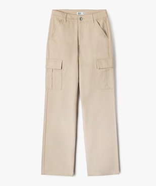 Pantalon cargo coupe straight à taille ajustable fille vue1 - GEMO 4G FILLE - GEMO