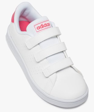 Baskets fille unies trois bandes scratch – Adidas vue5 - ADIDAS - GEMO