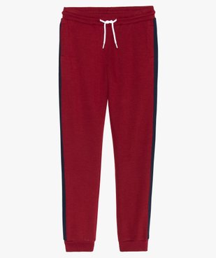 Pantalon de jogging garçon à bandes latérales contrastantes vue1 - GEMO (JUNIOR) - GEMO