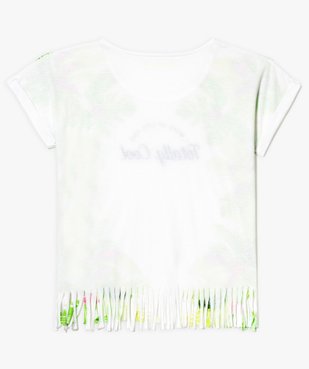 Tee-shirt manches kimono et franges vue2 - GEMO (JUNIOR) - GEMO