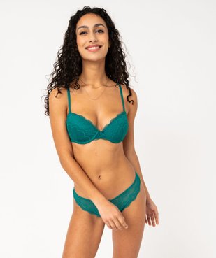 Soutien-gorge corbeille en dentelle à armatures vue3 - GEMO(HOMWR FEM) - GEMO