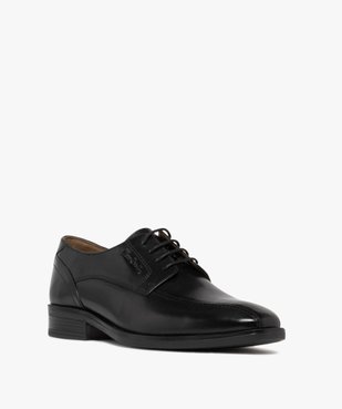 Derbies homme en cuir surpiqué - Pierre Cardin D vue3 - PIERRE CARDIN DIFFUSION - GEMO