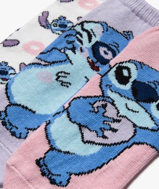 Chaussettes ultra courtes imprimées fille - Disney Stitch (lot de 3) vue3 - LILO & STITCH - GEMO