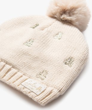 Ensemble bonnet et snood doublés polaire bébé fille - LuluCastagnette vue4 - LULUCASTAGNETTE - GEMO