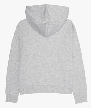 Sweat fille à capuche avec inscription vue3 - GEMO (JUNIOR) - GEMO