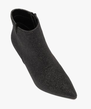 Boots femme à talon fin avec paillettes vue6 - GEMO(URBAIN) - GEMO