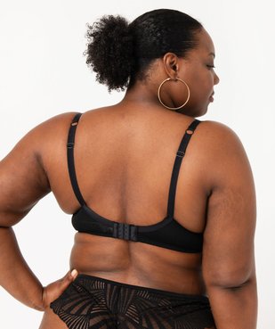 Soutien-gorge grande taille à armatures et coques fines  vue3 - GEMO(HOMWR FEM) - GEMO