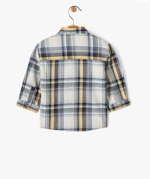 Chemise manches longues à carreaux bébé garçon vue3 - GEMO(BEBE DEBT) - GEMO