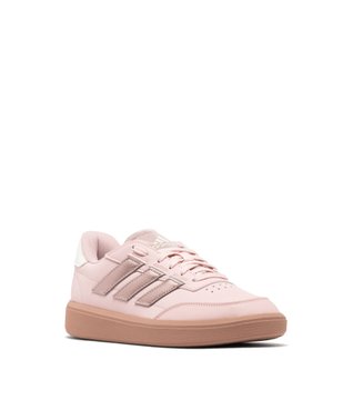 Baskets femme à bandes latérales et languette scintillantes Courtblock - Adidas vue9 - ADIDAS - GEMO