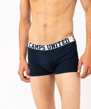 Boxer en coton stretch unis homme (lot de 2) - Camps United vue2 - CAMPS GEMO FOR GOOD - GEMO