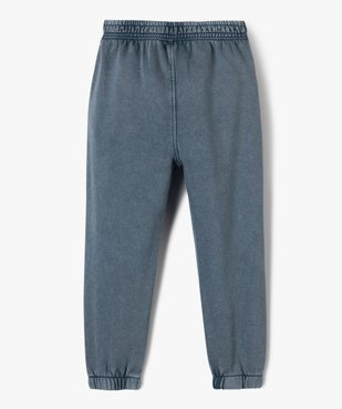 Pantalon jogger en maille avec ceinture élastique garçon vue3 - GEMO (ENFANT) - GEMO