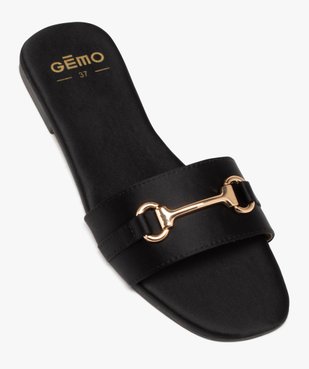 Mules femme unies à bride satinée avec bijou fantaisie vue5 - GEMO (CASUAL) - GEMO