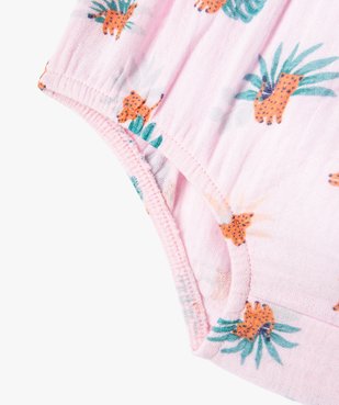 Ensemble 2 pièces bébé fille robe et culotte en coton vue5 - GEMO(BB COUCHE) - GEMO