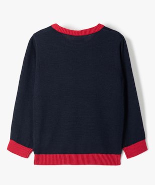 Pull garçon spécial Noël motif pingouin vue4 - GEMO (ENFANT) - GEMO