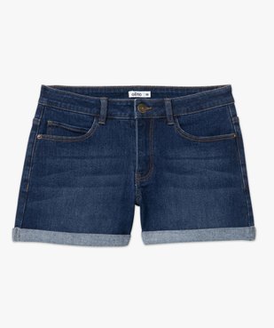 Short femme en jean avec revers cousus vue11 - GEMO 4G FEMME - GEMO