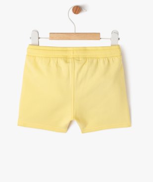 Short en maille avec ceinture bord-côte bébé garçon vue3 - GEMO(BEBE DEBT) - GEMO