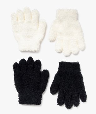 Gants fille en maille bouclette (lot de 2 paires) vue3 - GEMO (ENFANT) - GEMO