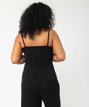 Débardeur à fines bretelles en coton stretch femme grande taille vue3 - GEMO 4G GT - GEMO