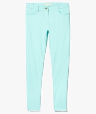 Pantalon en toile stretch bas frangés vue2 - GEMO (JUNIOR) - GEMO