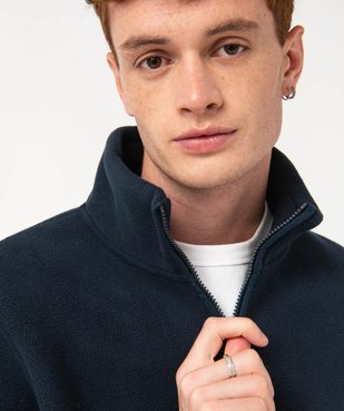 Sweat zippé en polaire homme vue2 - GEMO (HOMME) - GEMO