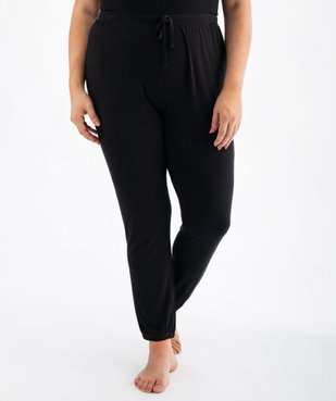 Pantalon de pyjama femme grande taille resserré dans le bas  vue6 - GEMO 4G FEMME - GEMO