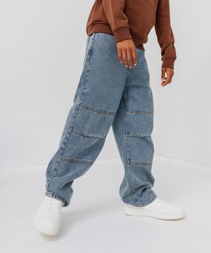 Pantalon baggy avec taille ajustable garçon vue1 - GEMO (JUNIOR) - GEMO