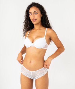 Shorty en dentelle et tulle femme (lot de 2) vue8 - GEMO(HOMWR FEM) - GEMO