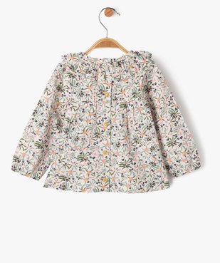 Blouse manches longues ample à col volanté fille - LuluCastagnette vue3 - LULUCASTAGNETTE - GEMO