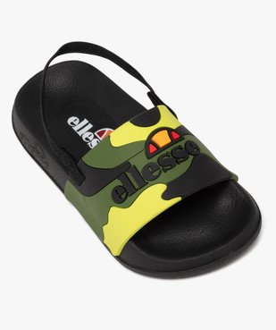 Mules de piscine garçon à bride talon élastique et bandeau camouflage - Ellesse vue5 - ELLESSE - GEMO