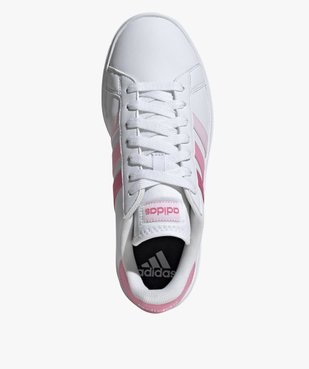 Baskets femme unies à bandes colorées avec lacets – Adidas vue5 - ADIDAS - GEMO