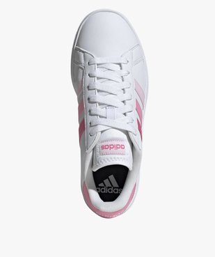 Baskets femme unies à bandes colorées avec lacets – Adidas vue5 - ADIDAS - GEMO