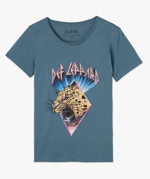 Tee-shirt à manches courtes avec motif femme - Def Leppard vue4 - DEF LEPPARD - GEMO