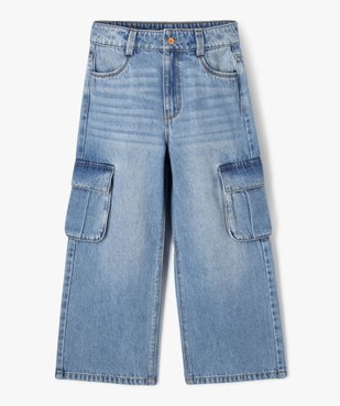 Jean cargo wide leg à taille ajustable fille vue4 - GEMO (ENFANT) - GEMO