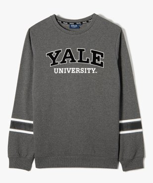 Sweat garçon molletonné inscription velours - Yale University vue1 - YALE - GEMO