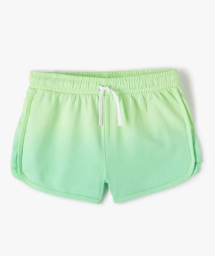 Short fille sportswear en maille en dégradé de couleur vue1 - GEMO (JUNIOR) - GEMO