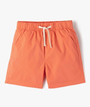 Bermuda en coton léger à taille élastique garçon vue2 - GEMO (ENFANT) - GEMO